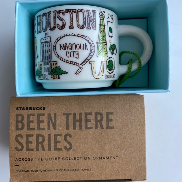 NWT Starbucks Been There Series Espresso Cup Ornament Demitasse Mug 2oz Houston - Picture 1 of 4
